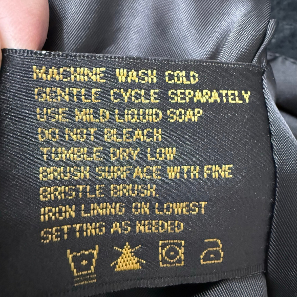 Fabio Womens Y2K Black Genuine Leather Button Front Jacket Size Large - Picture 8 of 8